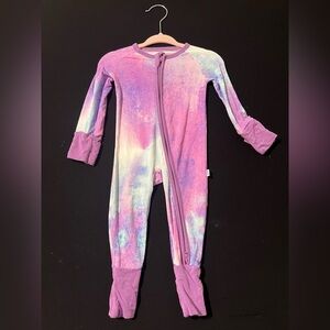 Little Sleepies Purple Watercolor zippy